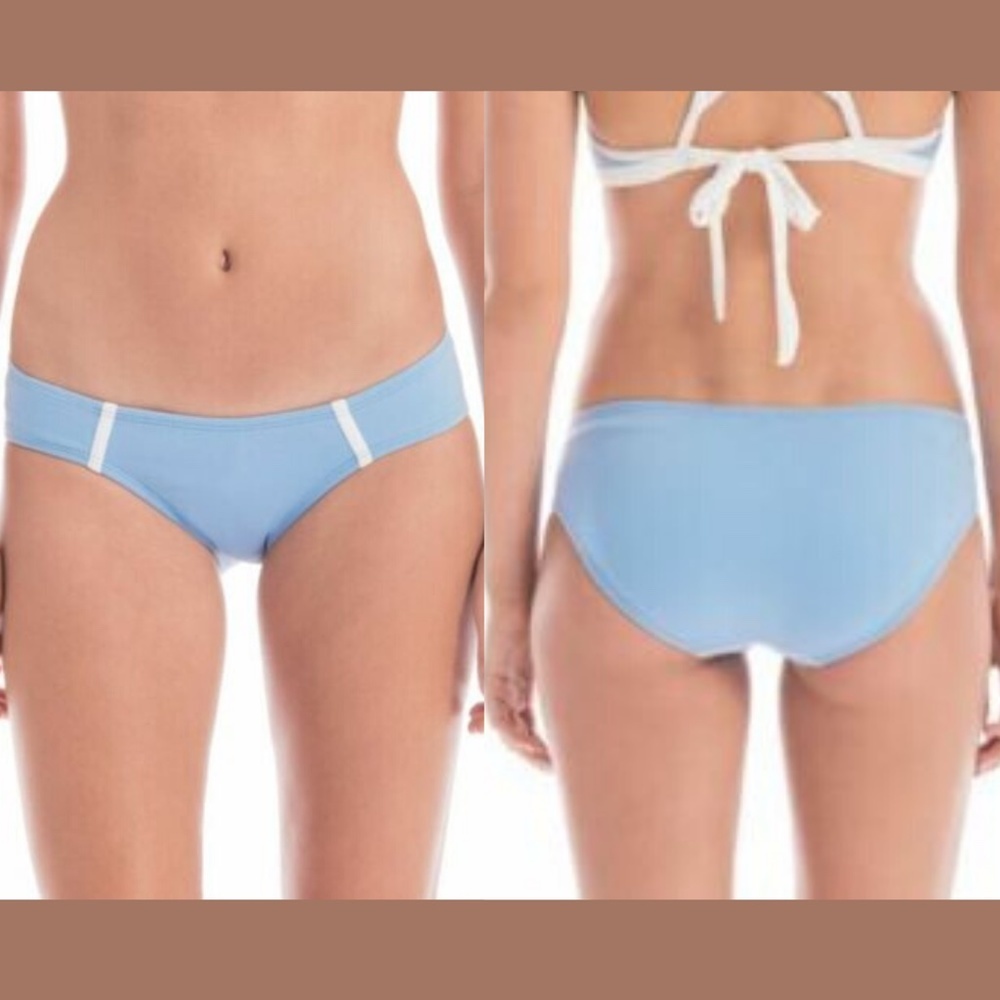 NWT Robin Piccone Britt‎ Hipster Bikini Bottom in Powder Blue [SZ Large ]